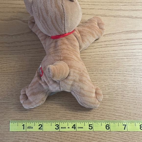 Vintage Tonka Pound Purries Cat Plush Orange Ginger Tabby Striped Stuffed Animal - Picture 9 of 9